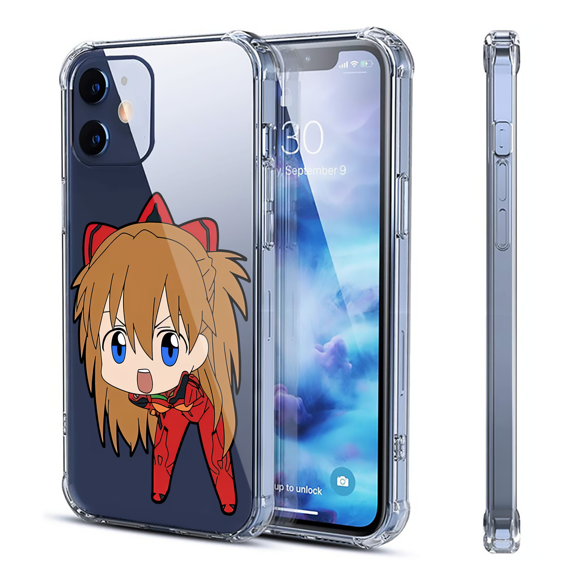（画像用） EVA 新世紀エヴァンゲリオン 【iPhone 12シリーズ対応】透明スマホケース（クリアソフトケース）